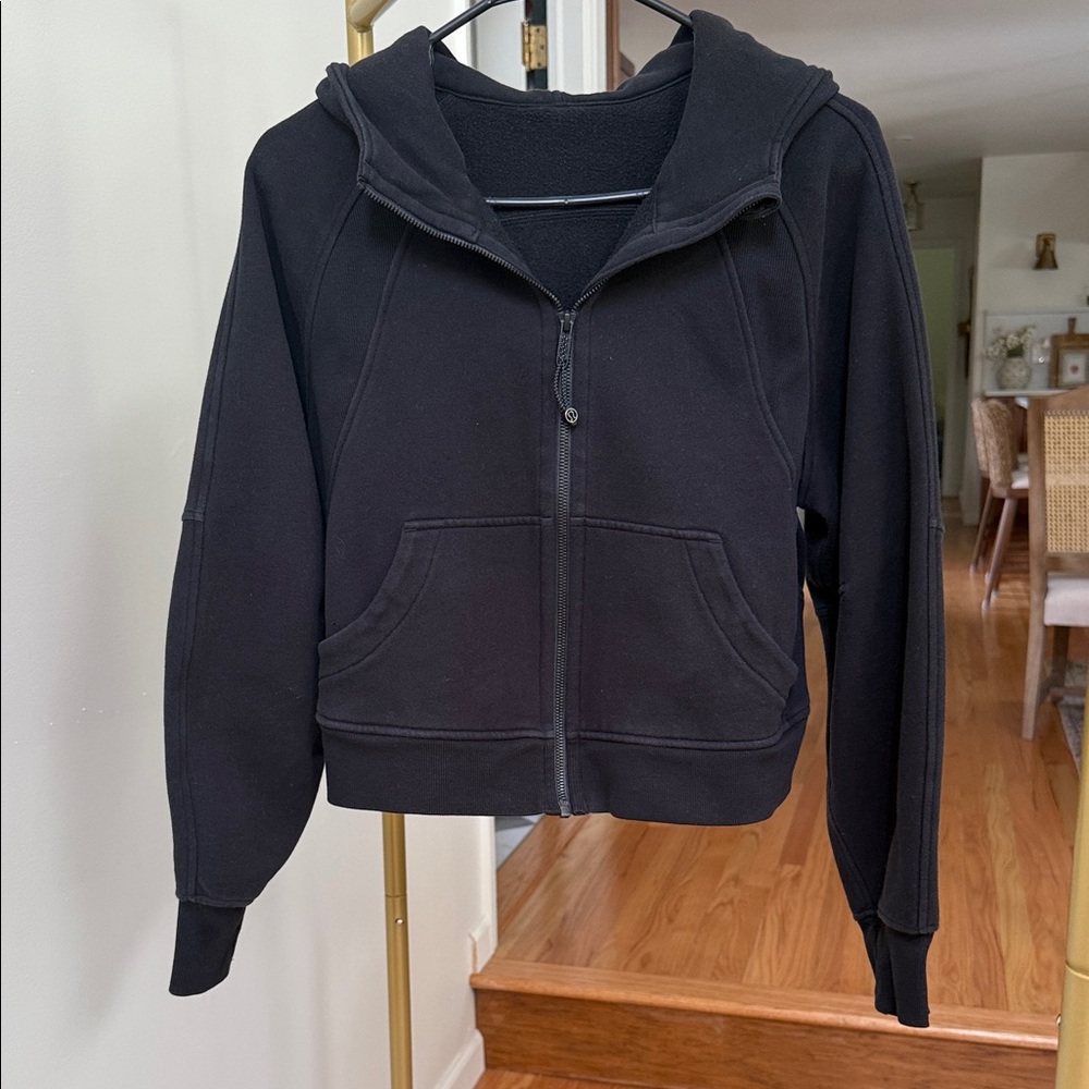 lululemon athletica Black full zip oversized scuba